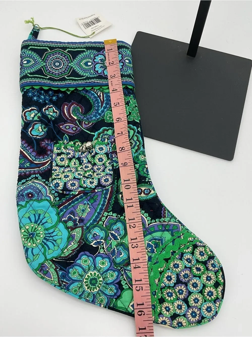 NWT Vera Bradley Blue Rhapsody Floral Quilted Stocking